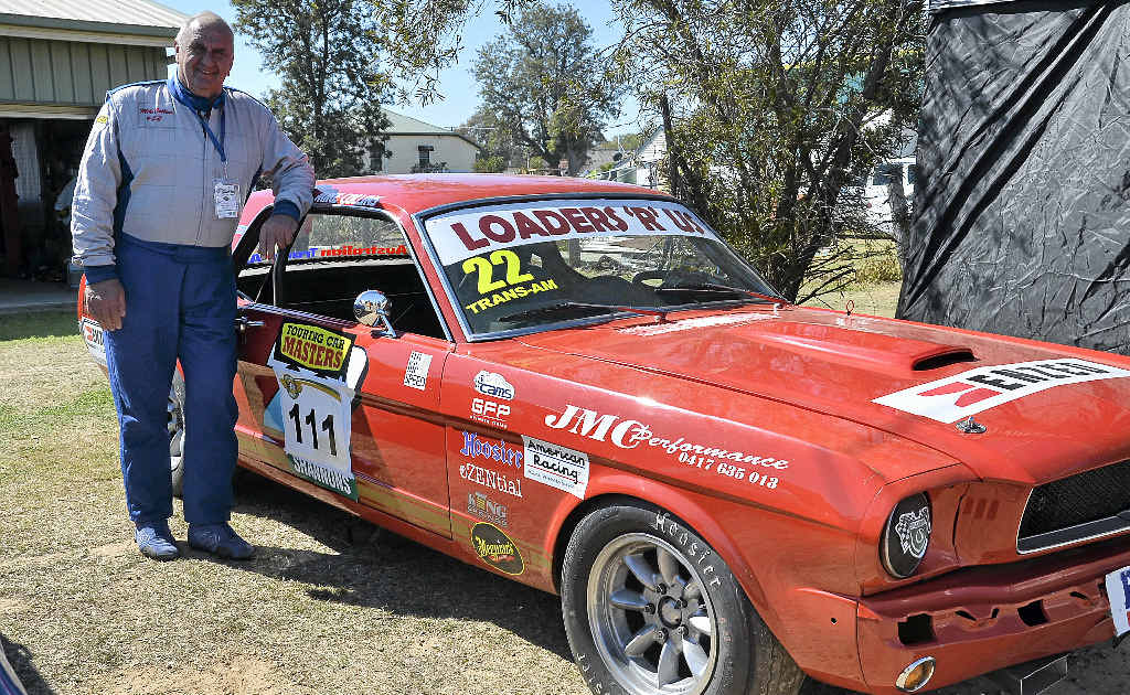 MAGIC MIKE: Founder of the Leyburn Sprints Mike Collins prepares for another year of racing.